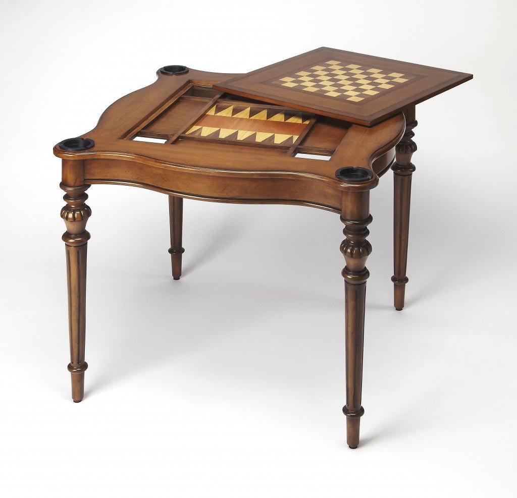 Antique Cherry Multi Game Table - Montana Home & Kitchen Co.