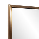 Antiqued Brushed Brass Rectangular Full Length Wall Mirror - Montana Home & Kitchen Co.