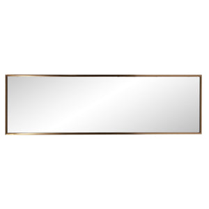 Antiqued Brushed Brass Rectangular Full Length Wall Mirror - Montana Home & Kitchen Co.