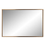 Antiqued Brushed Brass Rectangular Wall Mirror - Montana Home & Kitchen Co.