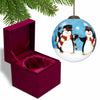 Anywhere with You is Always Better Penguin Hand Painted Mouth Blown Glass Ornament - Montana Home & Kitchen Co.