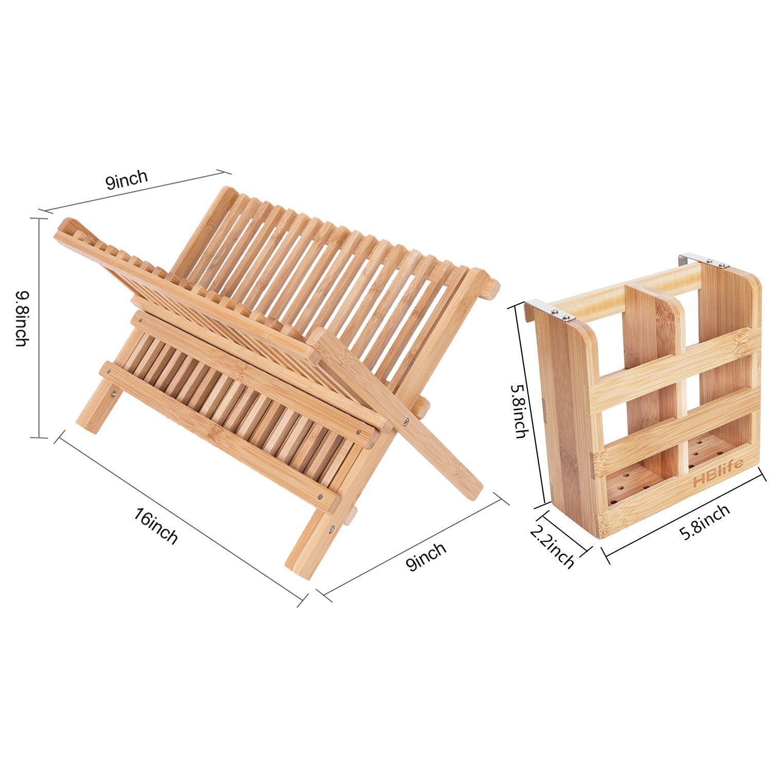 Bamboo Folding Dish Rack - Montana Home & Kitchen Co.