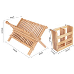 Bamboo Folding Dish Rack - Montana Home & Kitchen Co.