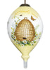 Beehive Home Sweet Home Hand Painted Mouth Blown Glass Ornament - Montana Home & Kitchen Co.