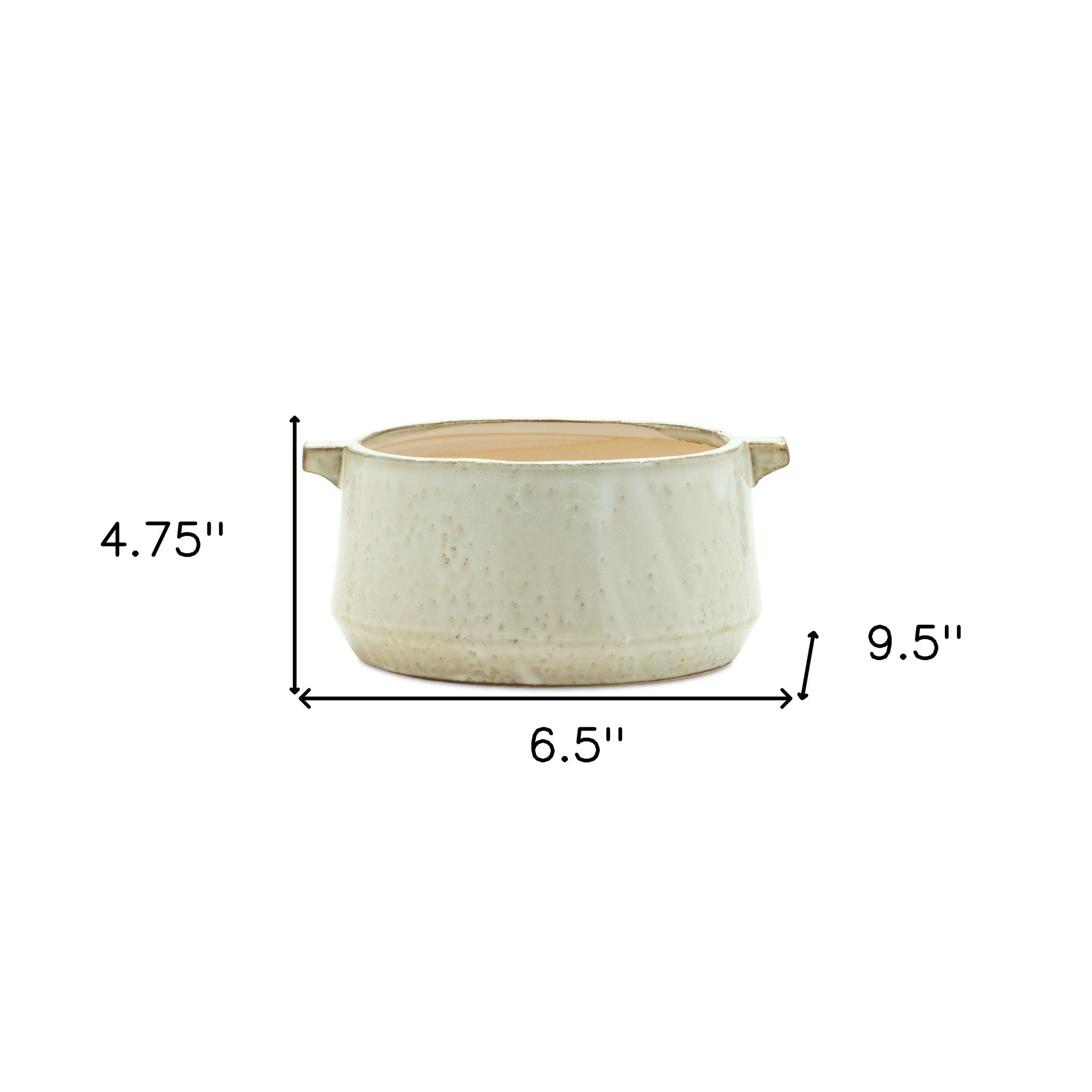 Beige Clay 5.54113 ounce Round Pot Planter - Montana Home & Kitchen Co.