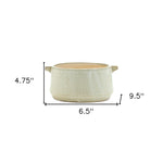 Beige Clay 5.54113 ounce Round Pot Planter - Montana Home & Kitchen Co.