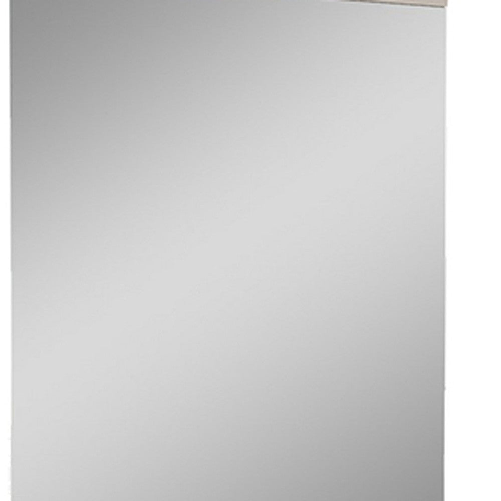 Beige Rectangle Dresser Mirror - Montana Home & Kitchen Co.