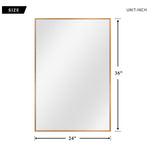 Black Aluminum Wall Mirror - Montana Home & Kitchen Co.