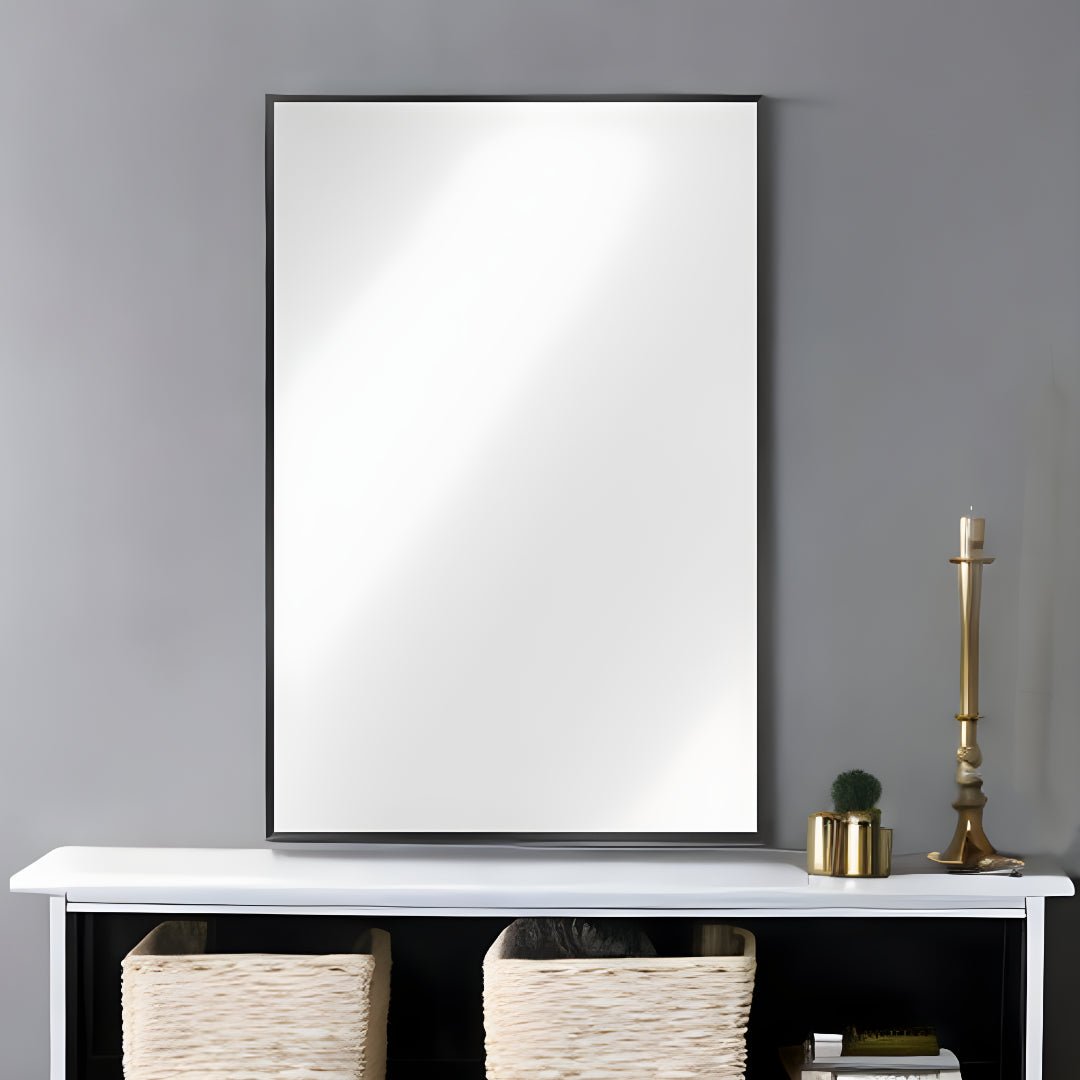 Black Aluminum Wall Mirror - Montana Home & Kitchen Co.