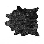 Black And Silver Cowhide Animal Print Area Rug - Montana Home & Kitchen Co.