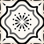 Black And White Mosaic Peel And Stick Removable Tiles 4" X 4" - Montana Home & Kitchen Co.