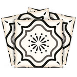 Black And White Mosaic Peel And Stick Removable Tiles 5" X 5" - Montana Home & Kitchen Co.