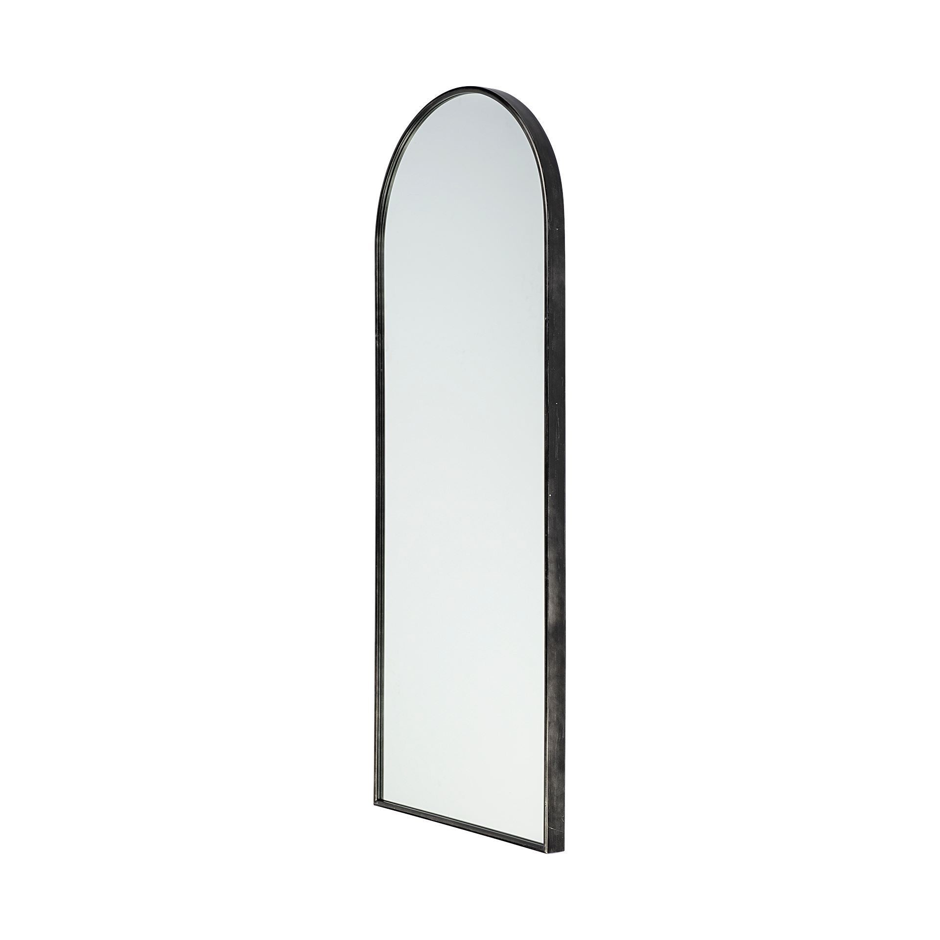 Black Arch Full Length Hanging Metal Mirror - Montana Home & Kitchen Co.