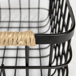 Black Metal Baskets Set Of Two - Montana Home & Kitchen Co.