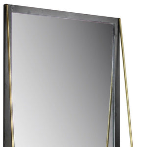 Black Metal Mirror with Shelf - Montana Home & Kitchen Co.