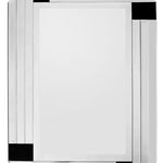 Black Rectangle Accent Glass Mirror - Montana Home & Kitchen Co.