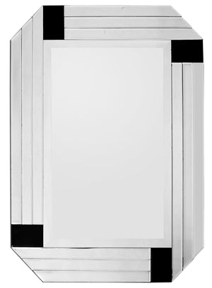 Black Rectangle Accent Glass Mirror - Montana Home & Kitchen Co.