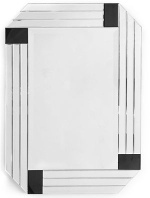 Black Rectangle Accent Glass Mirror - Montana Home & Kitchen Co.