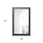 Black Rectangle Accent Mirror - Montana Home & Kitchen Co.