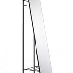 Black Rectangle Cheval Standing Metal Mirror - Montana Home & Kitchen Co.