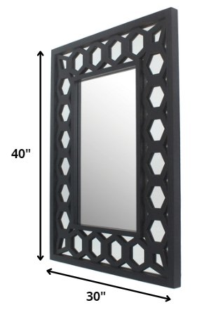 Black Square Accent Mirror - Montana Home & Kitchen Co.