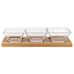 Blown Crystal Hostess 4 Pc Set - Montana Home & Kitchen Co.