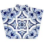 Blue Mia Gia Peel And Stick Removable Tiles 4" X 4" - Montana Home & Kitchen Co.