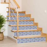 Blue Mia Gia Peel And Stick Removable Tiles 4" X 4" - Montana Home & Kitchen Co.