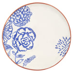 Blue & White Round Floral Dinnerware, 16 - Piece Set - Montana Home & Kitchen Co.