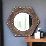 Bronze Hexagon Accent Mirror - Montana Home & Kitchen Co.