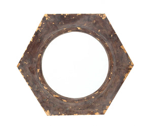 Bronze Hexagon Accent Mirror - Montana Home & Kitchen Co.