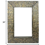 Bronze Rectangle Accent Metal Mirror - Montana Home & Kitchen Co.