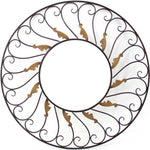 Bronze Round Accent Metal Mirror - Montana Home & Kitchen Co.