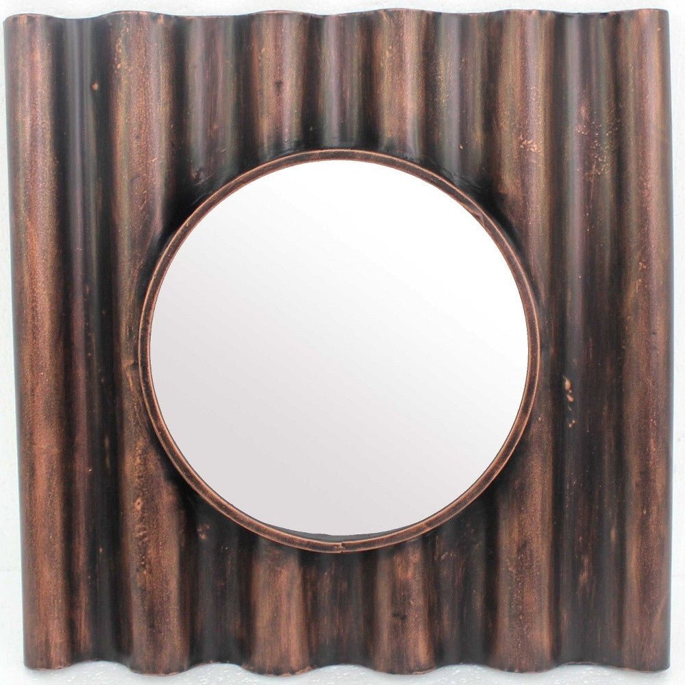 Bronze Square Accent Metal Mirror - Montana Home & Kitchen Co.