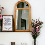 Brown Arch Accent Mirror - Montana Home & Kitchen Co.