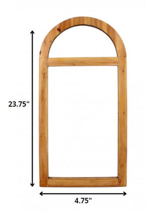 Brown Arch Accent Mirror - Montana Home & Kitchen Co.