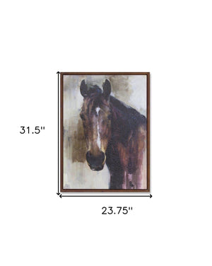 Brown Fabric Horse Wall Decor - Montana Home & Kitchen Co.