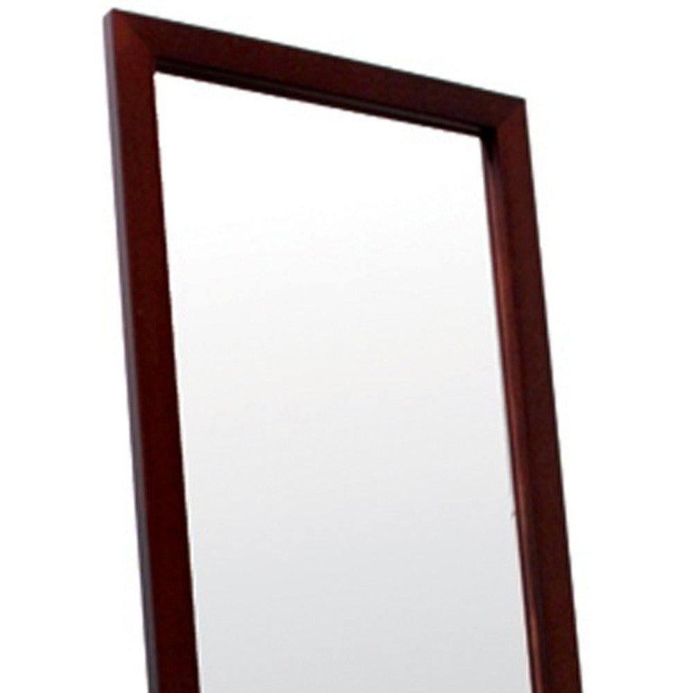 Brown Rectangle Cheval Standing Mirror - Montana Home & Kitchen Co.