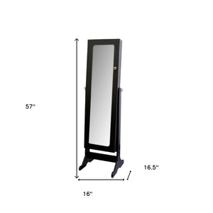 Brown Rectangle Cheval Standing Mirror - Montana Home & Kitchen Co.