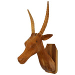 Brown Solid Wood Elk Wall Decor - Montana Home & Kitchen Co.