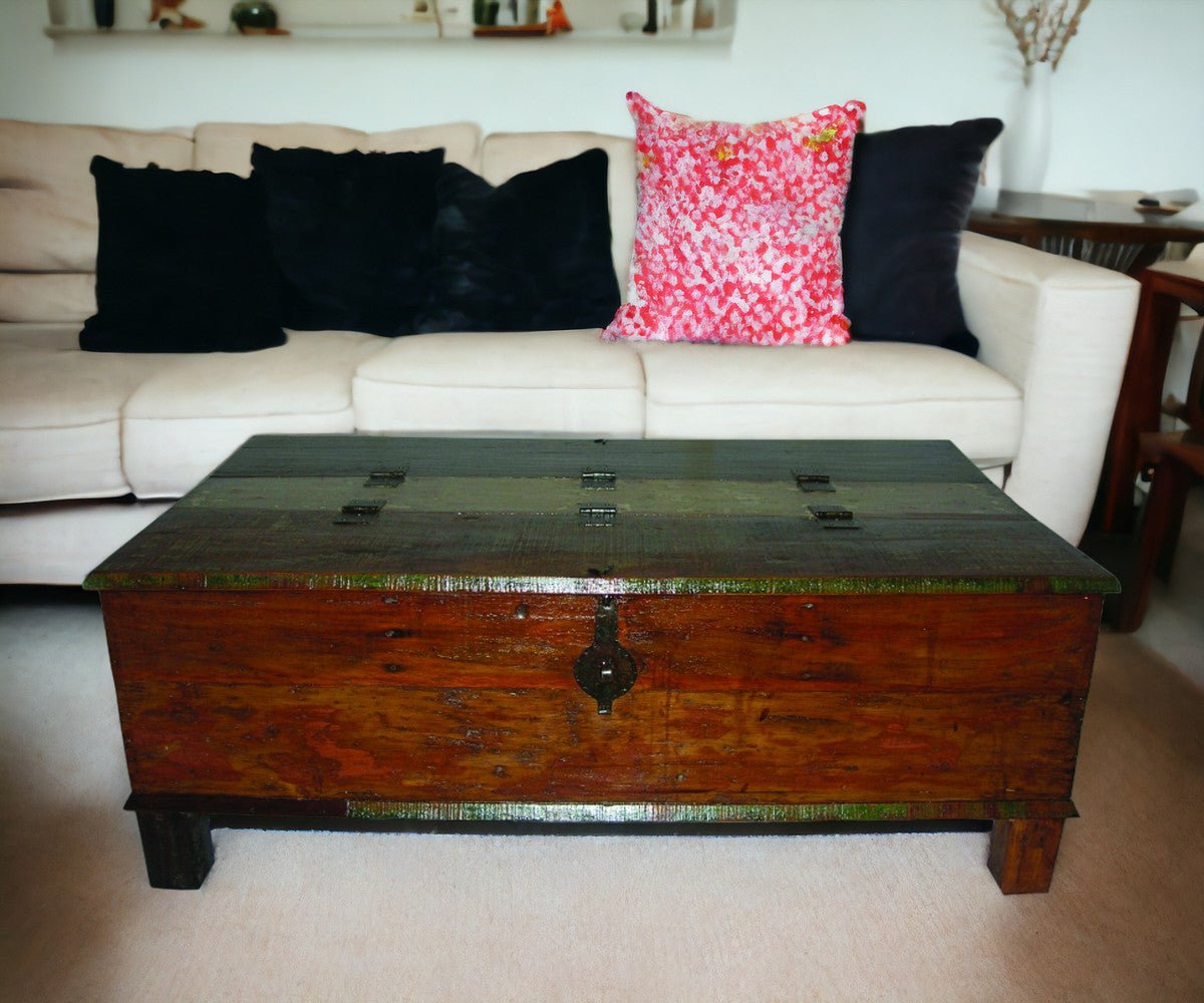 Brown Toned Wooden Coffee Table - Montana Home & Kitchen Co.