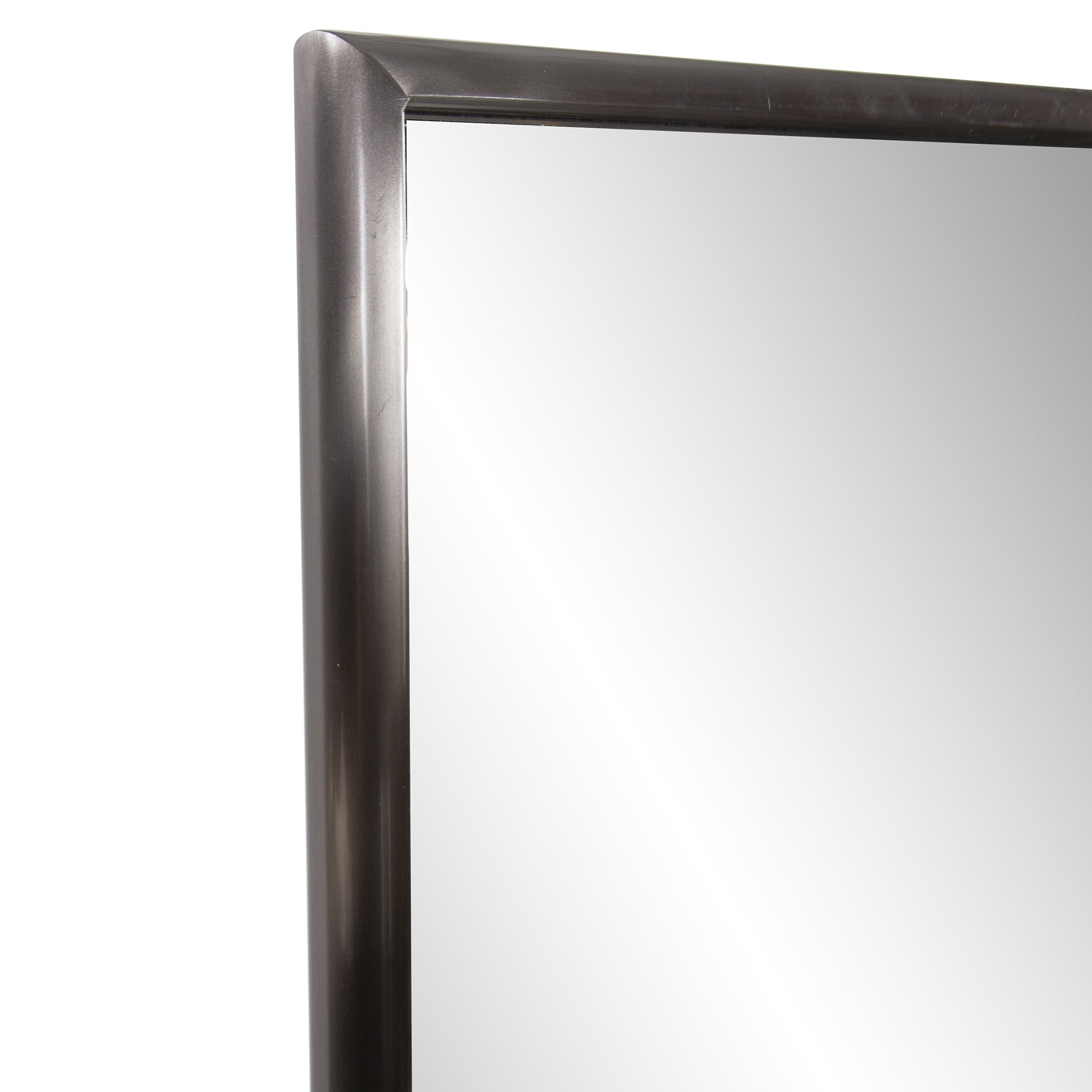 Brushed Titanium Rectangular Full Length Wall Mirror - Montana Home & Kitchen Co.