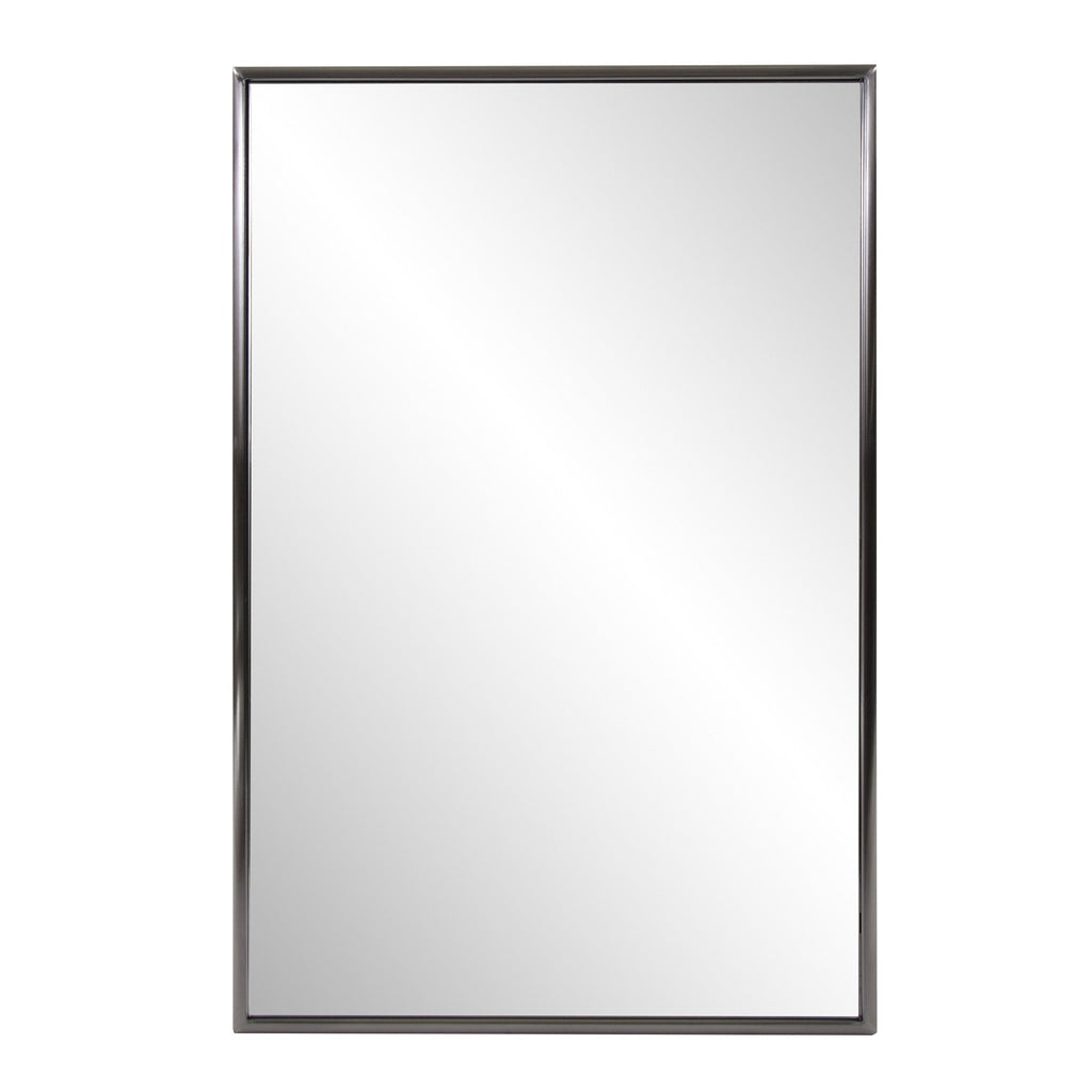 Brushed Titanium Rectangular Wall Mirror - Montana Home & Kitchen Co.