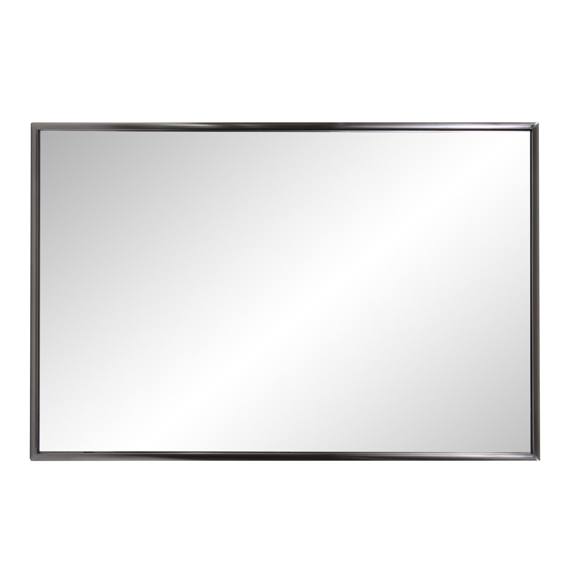 Brushed Titanium Rectangular Wall Mirror - Montana Home & Kitchen Co.