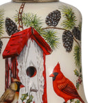 Cardinal Home Sweet Home Hand Painted Mouth Blown Glass Ornament - Montana Home & Kitchen Co.