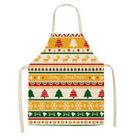 Christmas Apron 15 Style - Size: 47x38, Kids, Deer, Tree, Snow Flake & Bells - Montana Home & Kitchen Co.