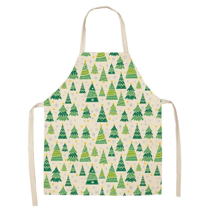 Christmas Apron 17 Style - Size: 47x38, Kids, Christmas Trees - Montana Home & Kitchen Co.