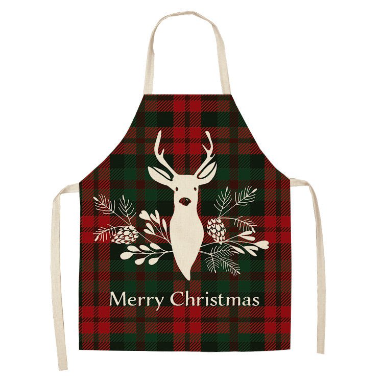 Christmas Apron 25 Style - Size: 47x38, Kids, Buck with Merry Christmas - Montana Home & Kitchen Co.