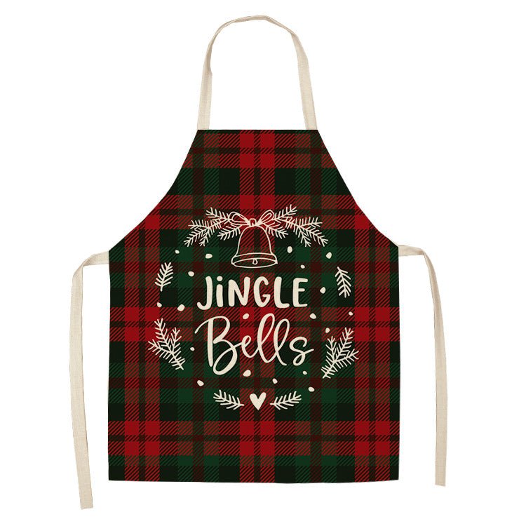 Christmas Apron 30 Style - Size: 47x38, Kids, Jingle Bells - Montana Home & Kitchen Co.