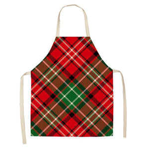 Christmas Apron 37 Style - Size: 47x38, Kids, Christmas Plaid - Montana Home & Kitchen Co.